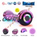 EverGrow Hoverboard with Bluetooth and LED Lights 6.5" Self Balancing Electric Board FREE Bag Chrome Pink (WHEELS-UC6.5-PINK-CHROME)   